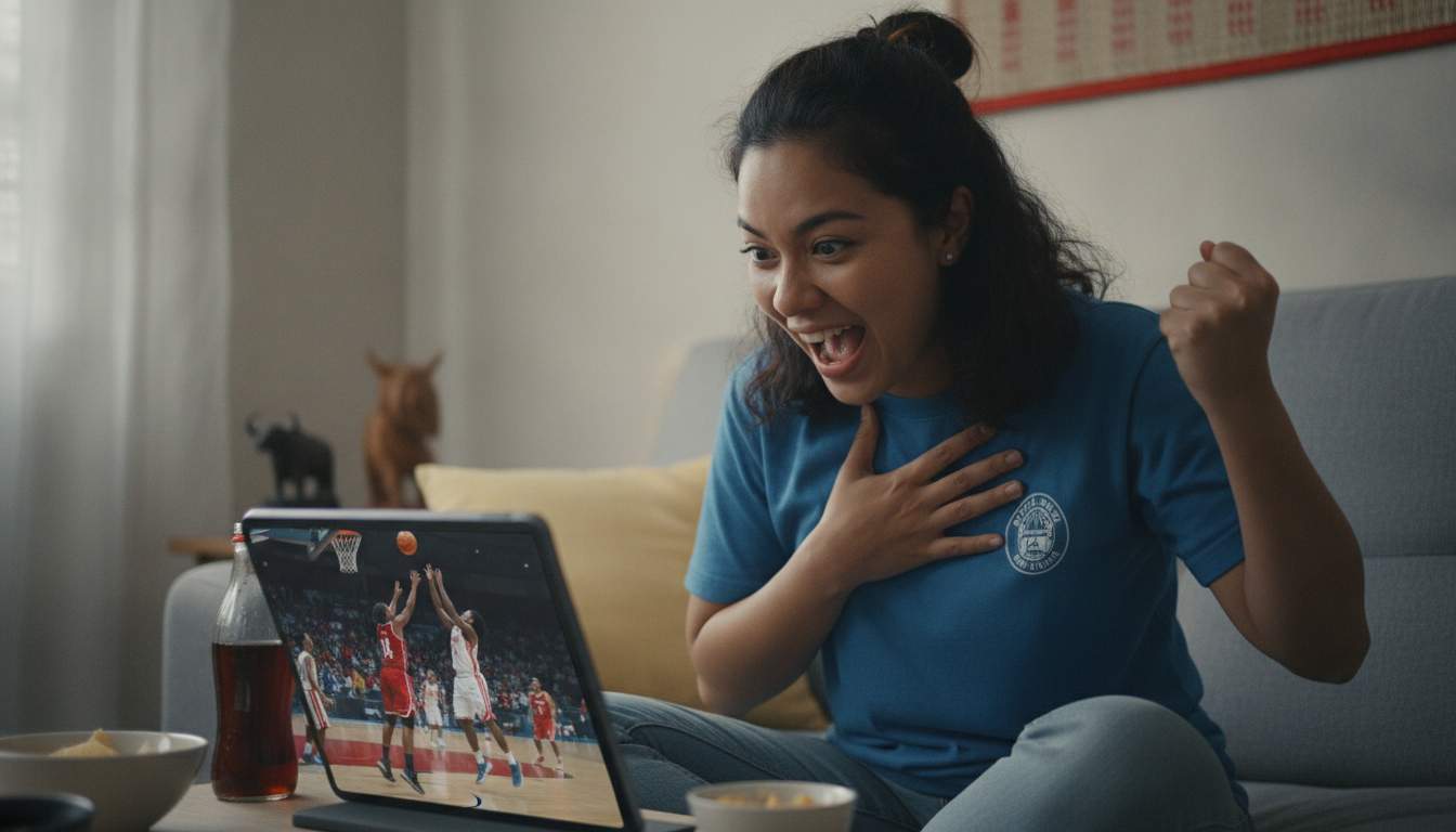Join the Action Woman excited about sports betting